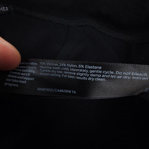 NEW Eileen Fisher System Washable Stretch Crepe Ankle Pant Black Quiet Luxury - Picture 7 of 7